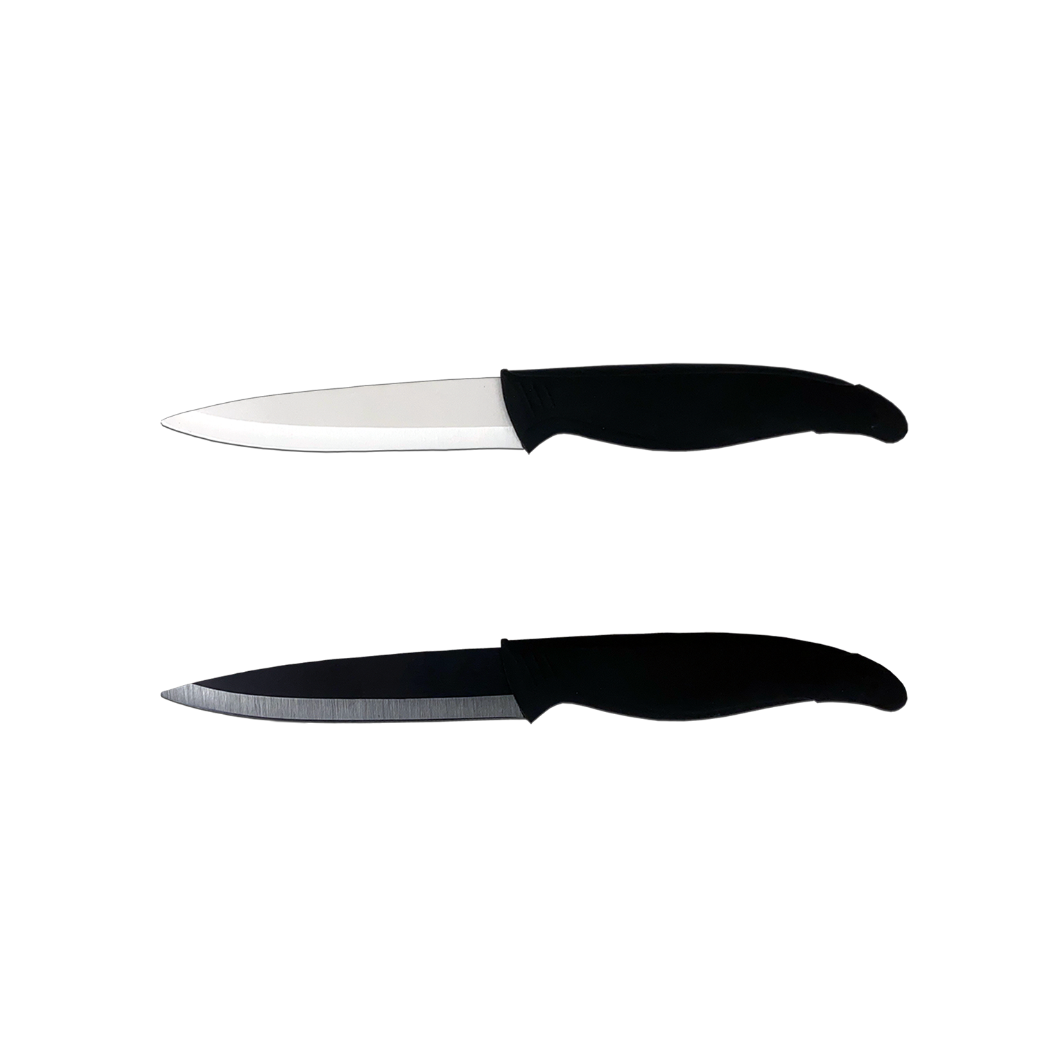 Stone River Gear Four Piece Black Ceramic Paring/Utility/Santoku/Chef's  Knife Set, Black Handles, Acrylic Holder - KnifeCenter - SRG43CKBH -  Discontinued